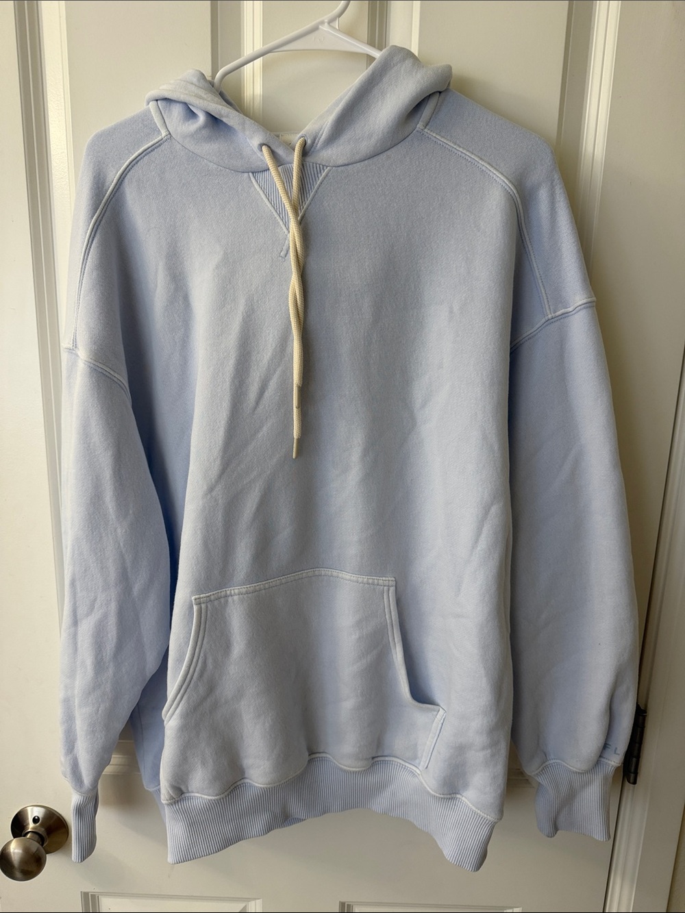 Light Blue Women's Fleece Pullover Hoodie